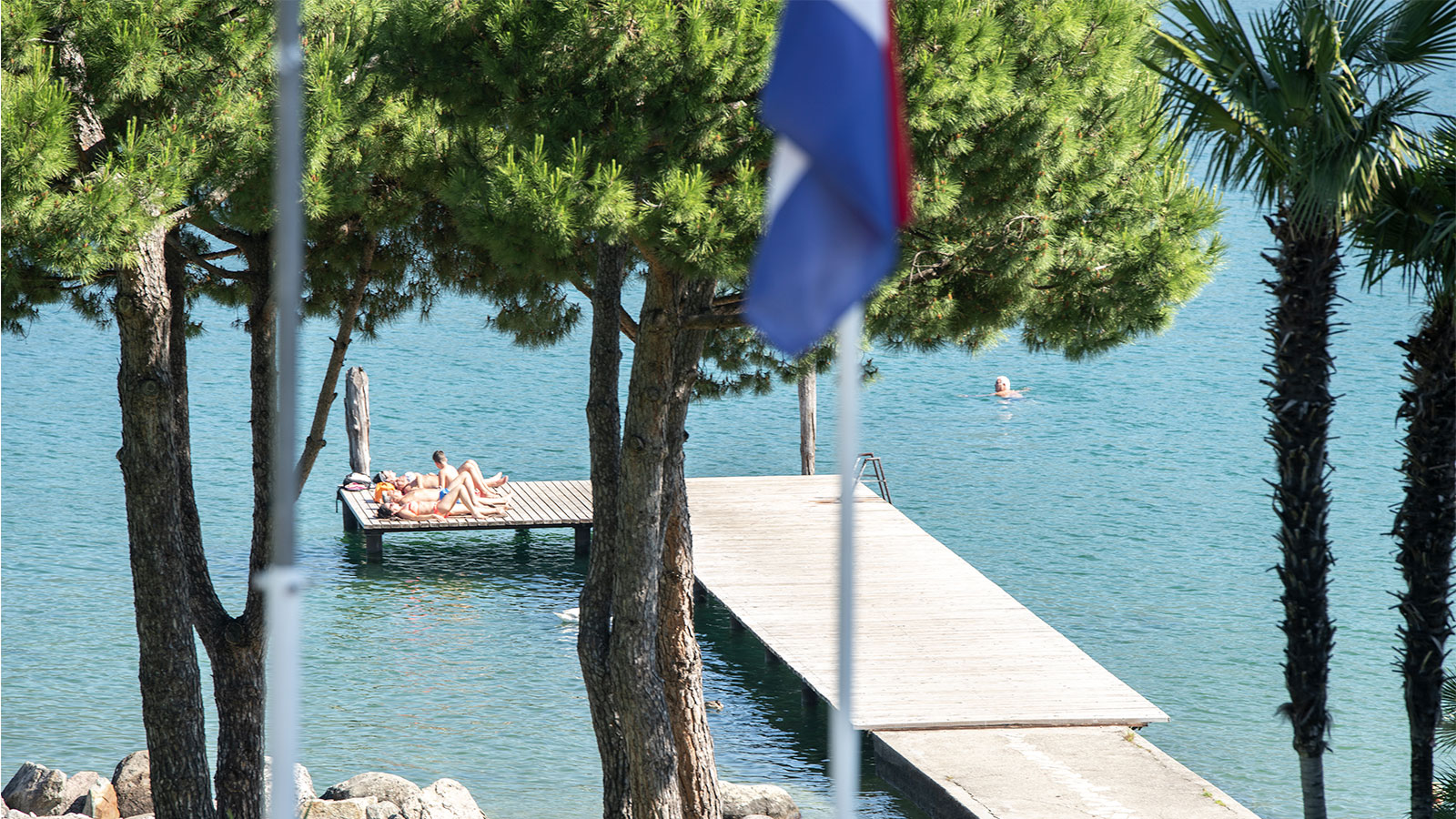 La spiaggia privata